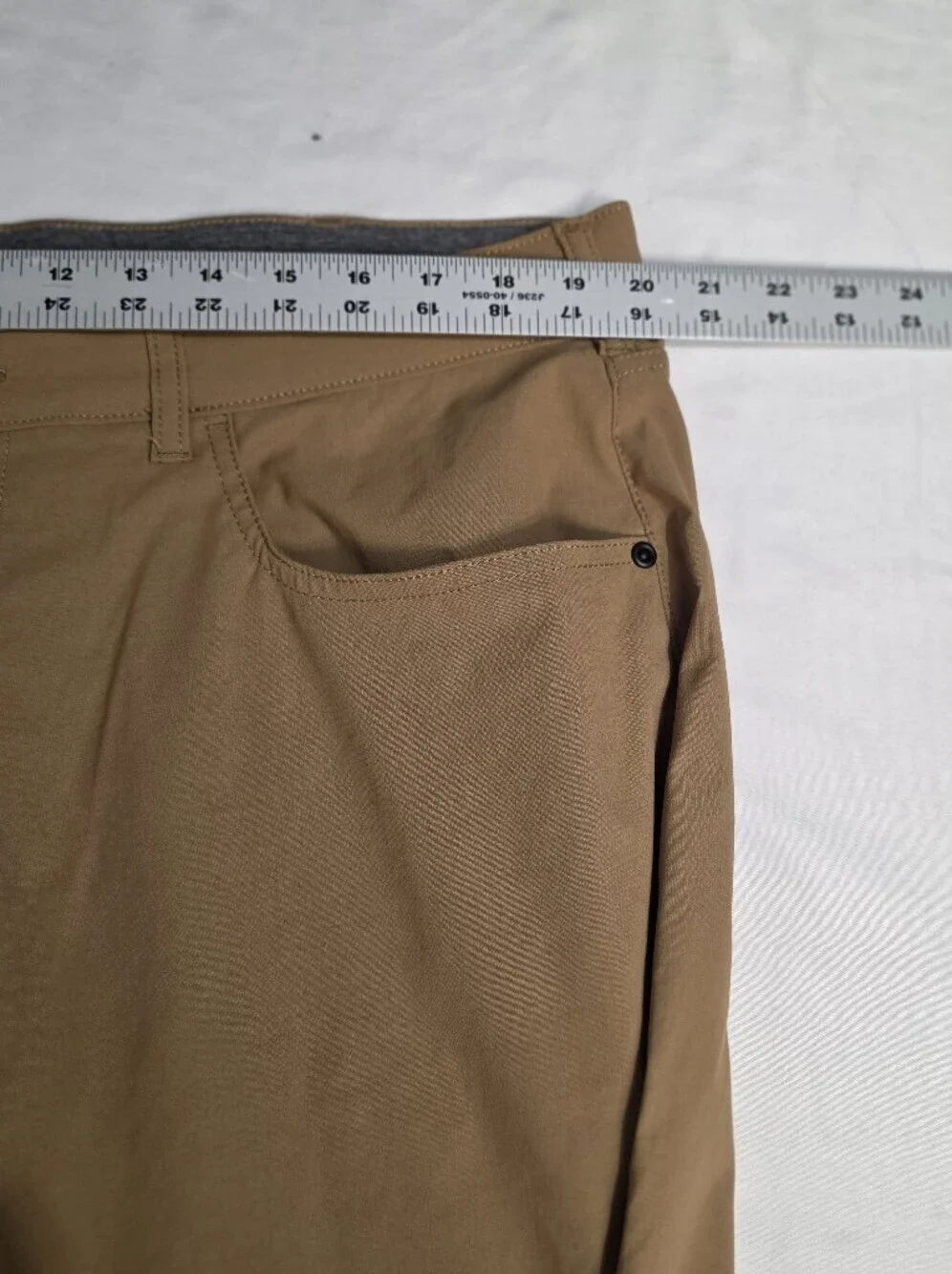 Member's Mark Mason Mens Brown Tile  Straight Fit 5 Pocket Pant Size 40 X 30
